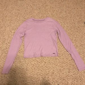 purple long sleeve shirt from hollister